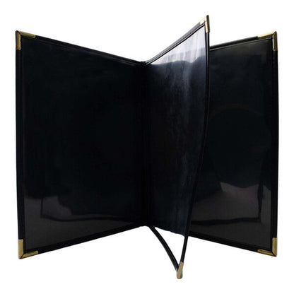 H. Risch, Inc. Linen 8 1/2" x Menu Cover w/ Interior Pocket – item 759PKTL4V81E image 2