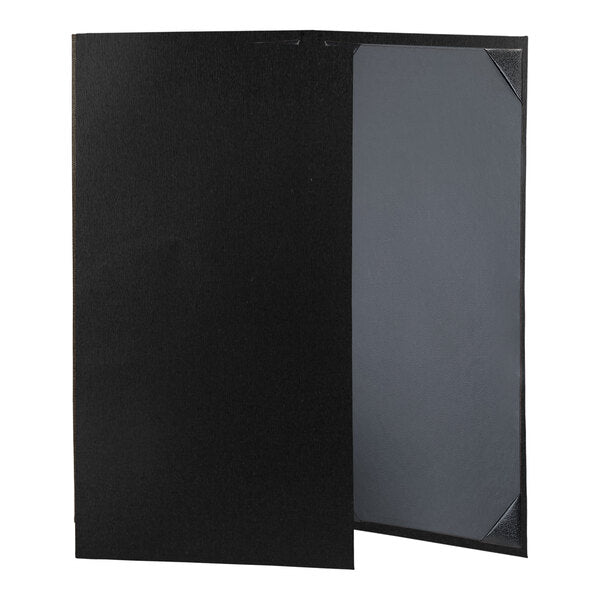 H. Risch, Inc. Linen 8 Menu Cover w/ Album Style Corners – item 759LIN3V814N