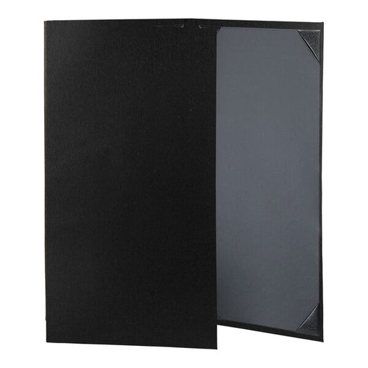 H. Risch, Inc. Linen 8 Menu Cover w/ Album Style Corners – item 759LIN3V814N