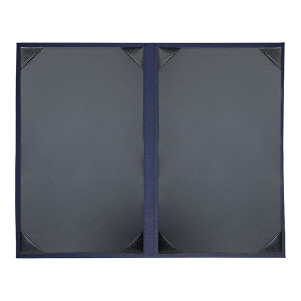H. Risch, Inc. Linen 8 Menu Cover w/ Album Style Corners – item 759LIN2V814R