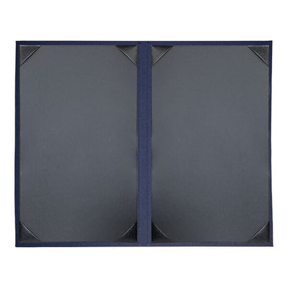 H. Risch, Inc. Linen 8 Menu Cover w/ Album Style Corners – item 759LIN2V814R