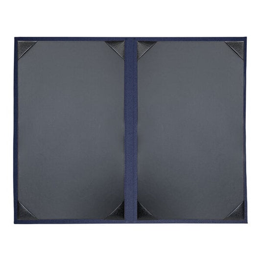 H. Risch, Inc. Linen 8 Menu Cover w/ Album Style Corners – item 759LIN2V814R