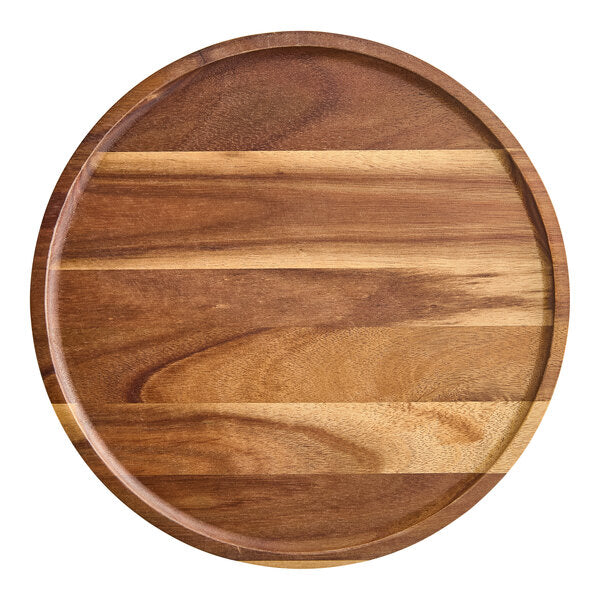 American Metalcraft 10" Round Acacia Wood Serving Board – item 124ATP10 image 2