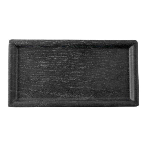 Tablecraft Onyx Collection 11" x 5 3/4" Black Serving Tray – item 80812457