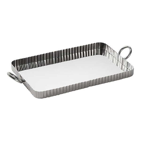 American Metalcraft 7/8" x 10" Fluted Serving Tray Pan – item 124STSF15