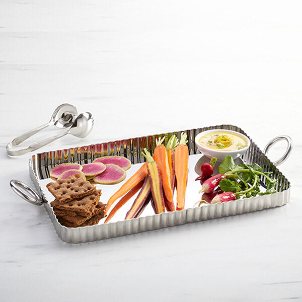American Metalcraft 7/8" x 10" Fluted Serving Tray Pan – item 124STSF15 image 2