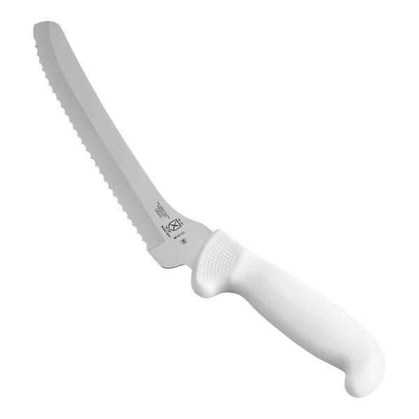 Mercer Culinary M18135 Ultimate White 8" Offset Bread Knife – item 470M18135