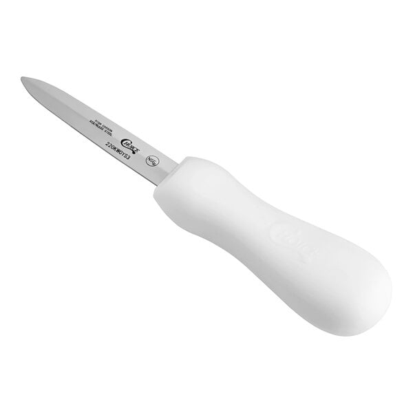 Choice 3" Boston Oyster Knife w/ White Hourglass Handle – item 220KWOYS3