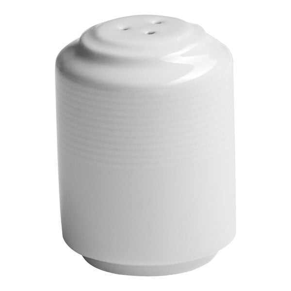 Ariane Orba 2 3/16" White Embossed Porcelain Salt Shaker – item 91B121071001PR