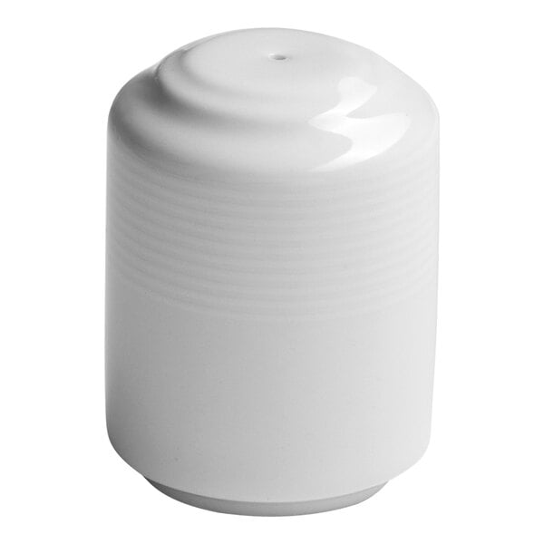 Ariane Orba 2 3/16" White Embossed Porcelain Pepper Shaker – item 91B121072001PR