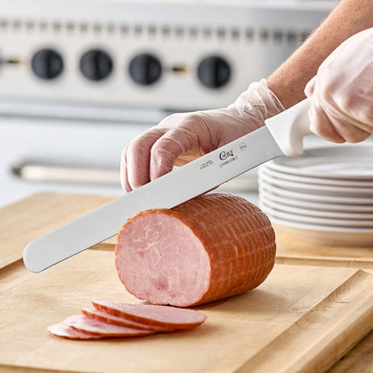 Choice 12" White Straight Edge Slicing Knife – item 220KWSLCSM12 image 2