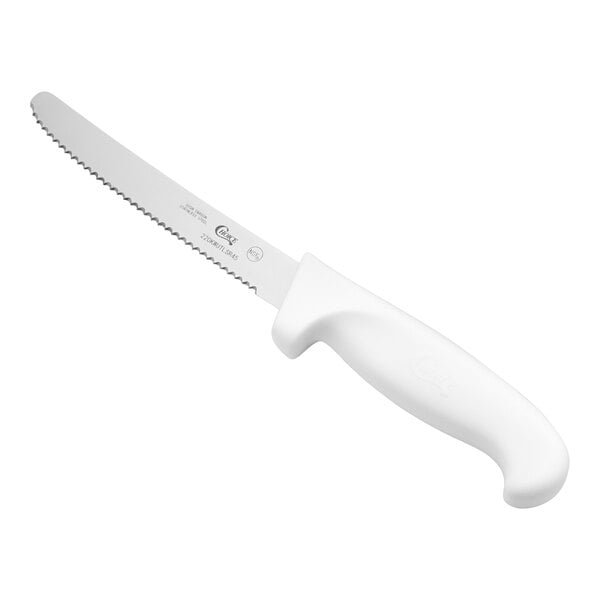 Choice 4 1/2" Serrated Edge Utility / Knife w/ Handle – item 220KWUTLSR45