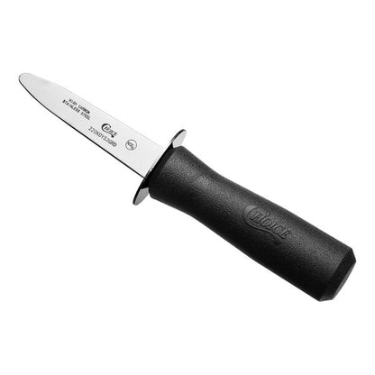 Choice 3" Boston Style Oyster Knife w/ Guard & Black Handle – item 220KOYS3GRD