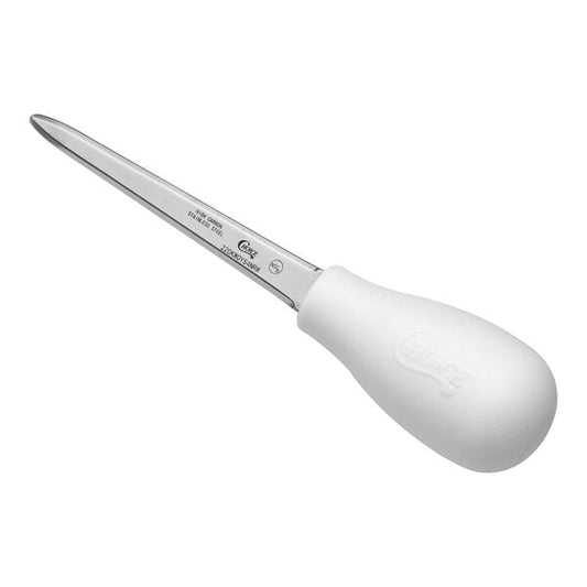 Choice 4" Boston Style Oyster Knife w/ White Round Handle – item 220KWOYS4NRW