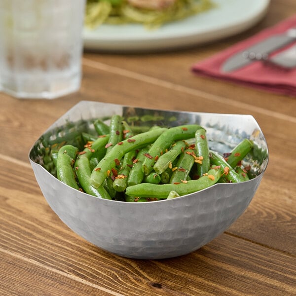 American Metalcraft 15 oz. Hammered Stainless Serving Bowl – item 124SBH575