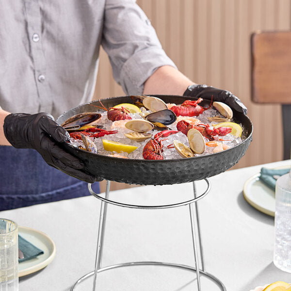 American Metalcraft 12" Aluminum Seafood Serving Tray – item 124ASEAB12 image 2