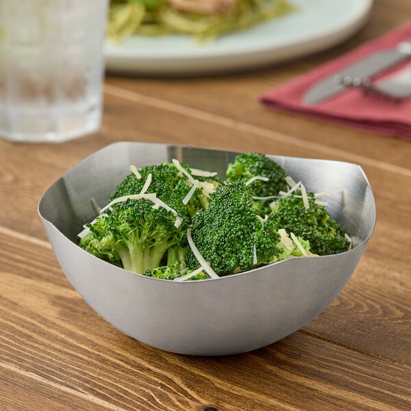 American Metalcraft 15 oz. Satin Stainless Serving Bowl – item 124SB575