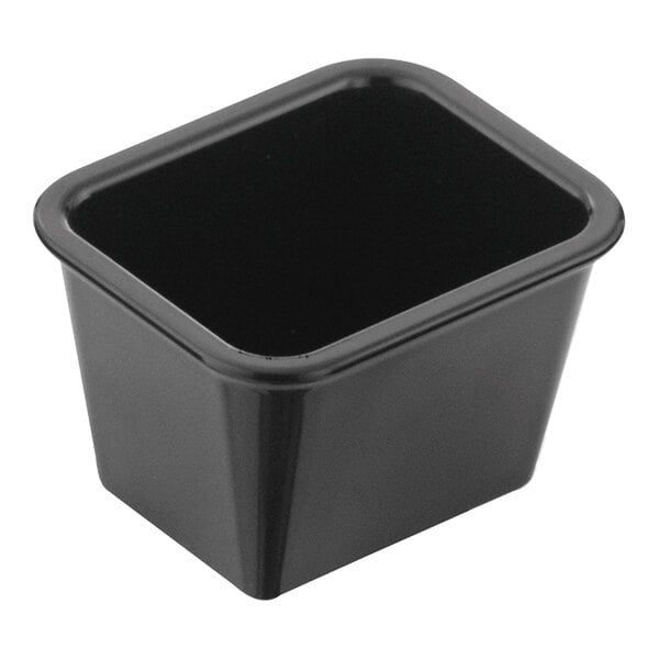 Service Ideas 3" x 2 1/2" Black Plastic Sugar Packet Holder – item 723SPH3BL