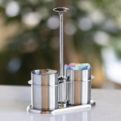 Service Ideas 4 oz. Brushed Sugar Stick Holder and Creamer – item 723S9TCCRSG4 image 2