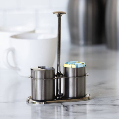 Service Ideas 4 oz. Dark Tungsten Sugar Stick Holder and – item 723STCCRSG4DT image 2