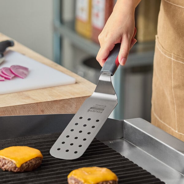 Fourte ThermaGuard 8" x 3" High Heat Perforated Turner – item 483TRNPF83 image 2