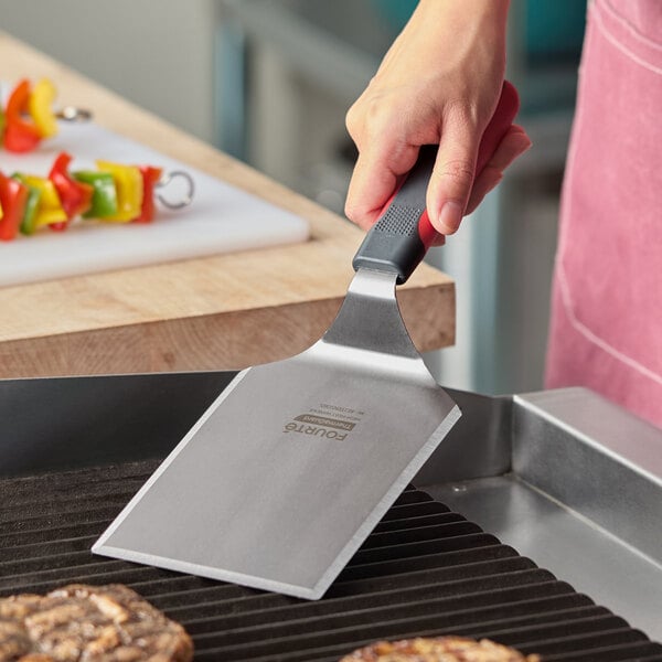 Fourte ThermaGuard 6" x 5" High Heat Turner w/ Nylon Handle – item 483TRNSD65 image 2
