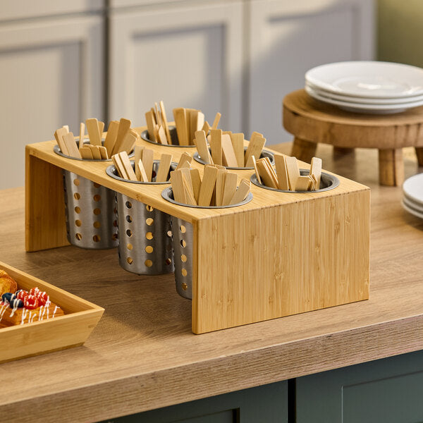 Cal-Mil 6-Cylinder Horizontal Flatware / Condiment Display – item 2111425660 image 2