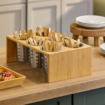 Cal-Mil 6-Cylinder Horizontal Flatware / Condiment Display – item 2111425660 image 2