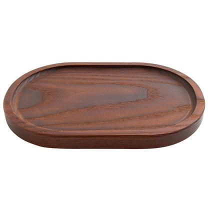 American Metalcraft 9" x 6" Oval Dark Brown Serving Board – item 124AWB10CS image 2