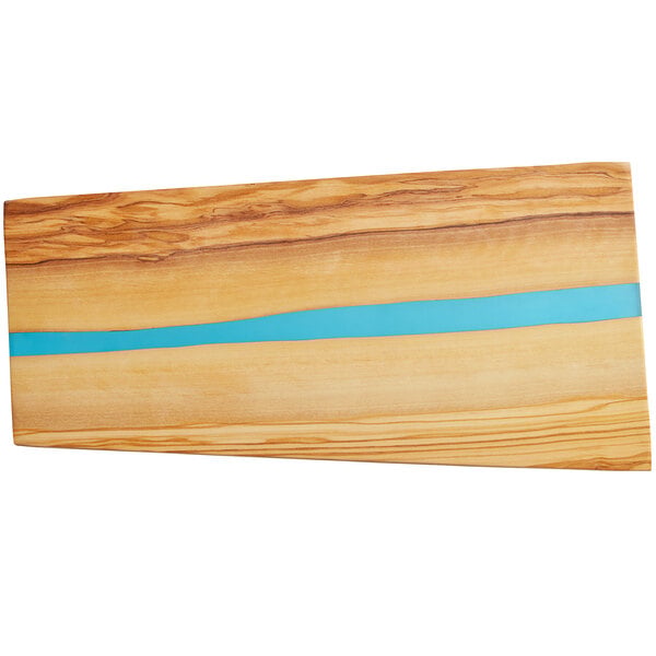 American Metalcraft Serving Board w/ Blue Polyresin Streak – item 124OWP14CS image 2