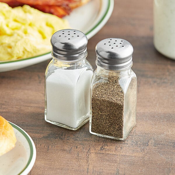 oz. Glass-Paneled Salt & Pepper Shaker – item 124PNS24CS image 2
