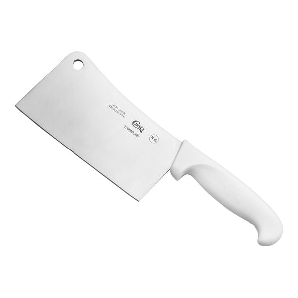 Choice 7" Cleaver w/ White Handle – item 220KWCLVR7