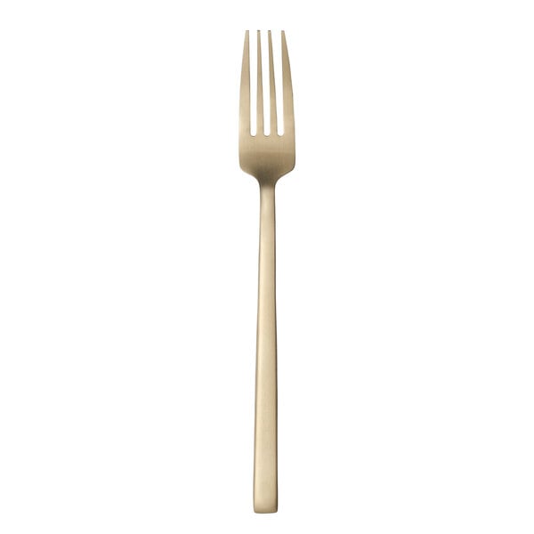 Libbey Elexa Satin OR 8 3/8" Gold Heavy Dinner Fork – item 959763027