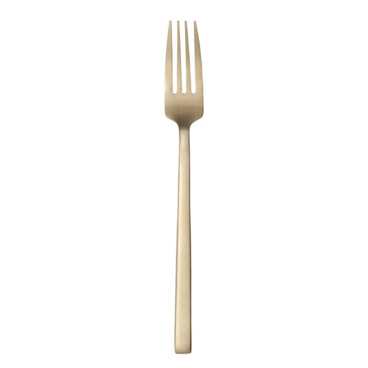 Libbey Elexa Satin OR 8 3/8" Gold Heavy Dinner Fork – item 959763027