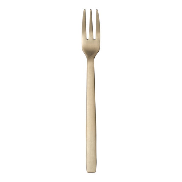 Libbey Elexa Satin OR 5 1/4" Gold Heavy Cocktail Fork – item 959763029
