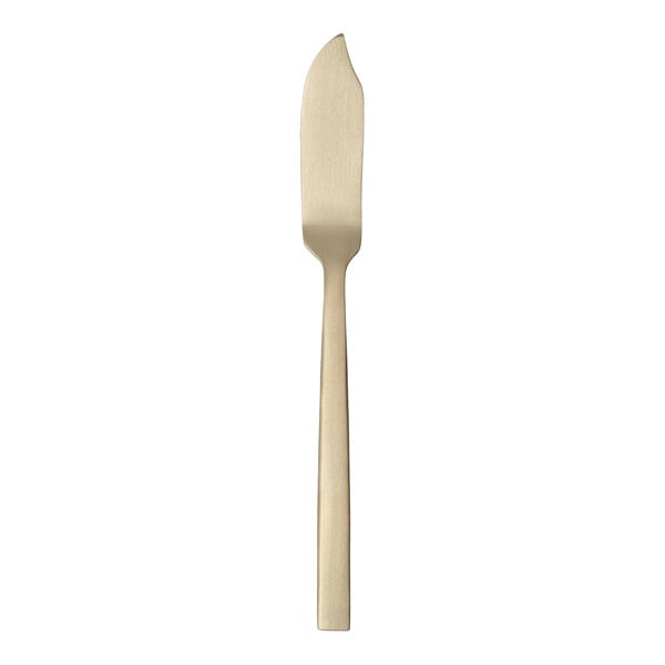 Libbey Elexa Satin OR 5 1/4" Gold Heavy Butter Spreader – item 959763053