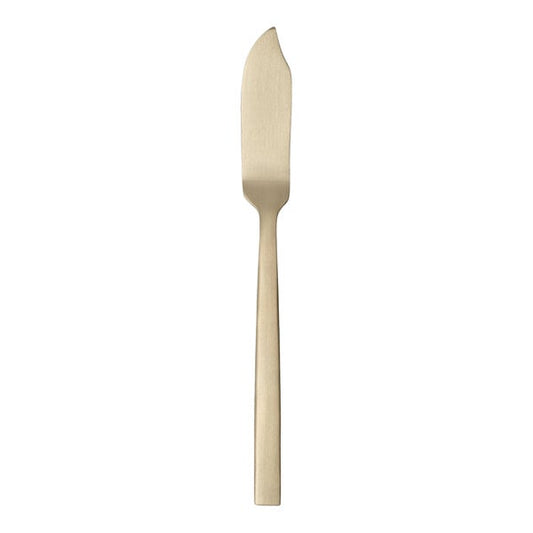 Libbey Elexa Satin OR 5 1/4" Gold Heavy Butter Spreader – item 959763053