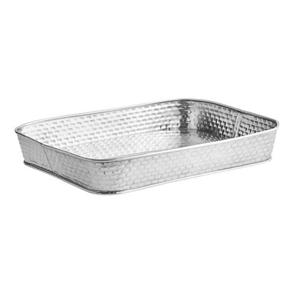Tablecraft Brickhouse 12" x 9" Stainless Serving Platter – item 808GPSS120CS