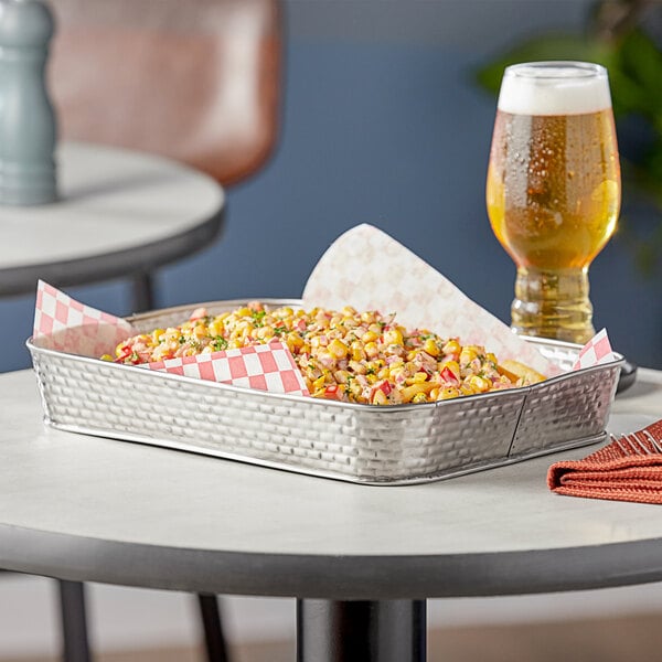 Tablecraft Brickhouse 12" x 9" Stainless Serving Platter – item 808GPSS120CS image 2
