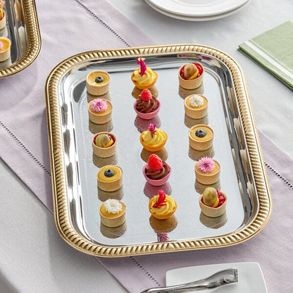 Vollrath 47260 Odyssey 18 1/4" x 12 1/4" Gold Serving Tray – item 92247260 image 2