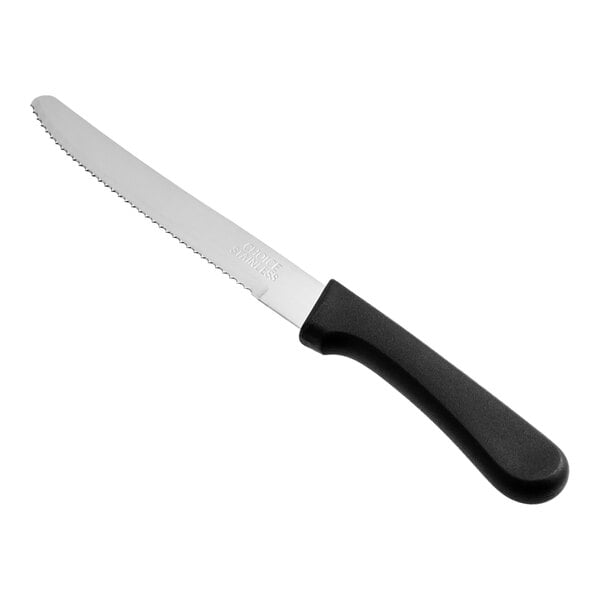 Choice 4 3/4" Steak Knife w/ Black Polypropylene Handle – item 17610201