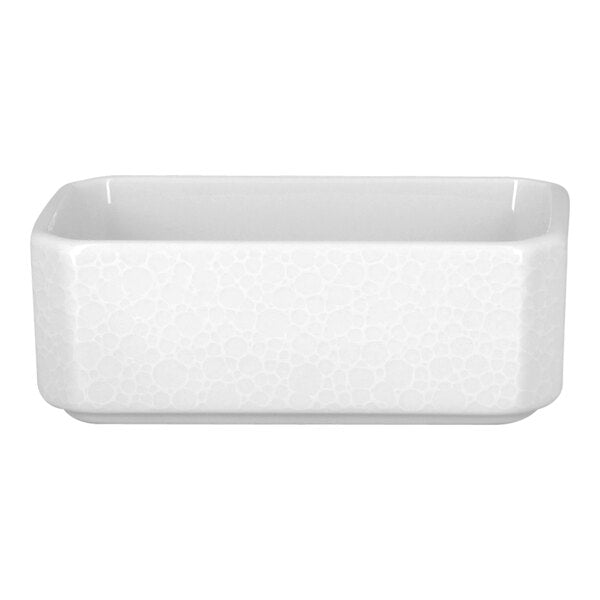 RAK Porcelain Charm 6.75 oz. Bright Embossed Sugar Caddy – item 772CHPBASH01