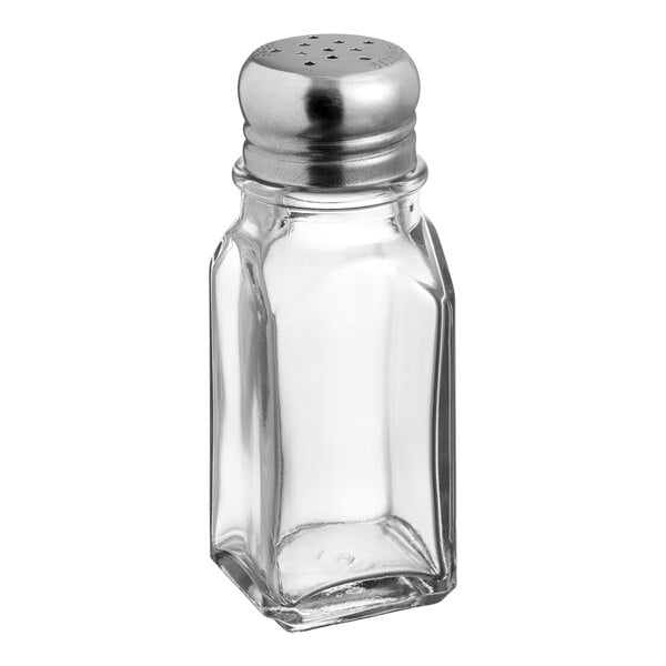 Choice 2 oz. Square Salt & Pepper Shaker – item 176GL2SSP