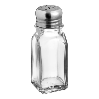 Choice 2 oz. Square Salt & Pepper Shaker – item 176GL2SSP