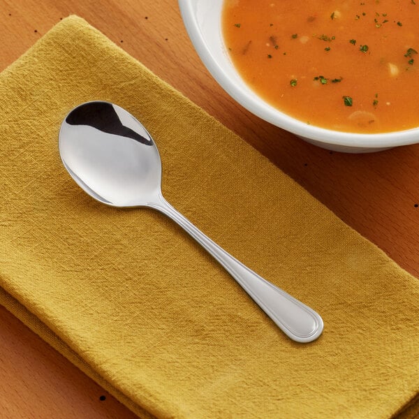 Acopa Edgewood 5 7/8" Heavy Bouillon Spoon – item 267320002E image 2
