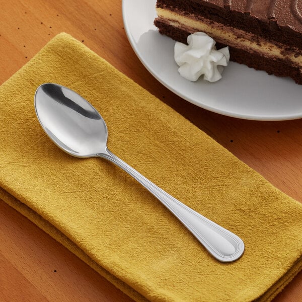 Acopa Edgewood 7 1/4" Heavy Dessert Spoon – item 267320003E image 2
