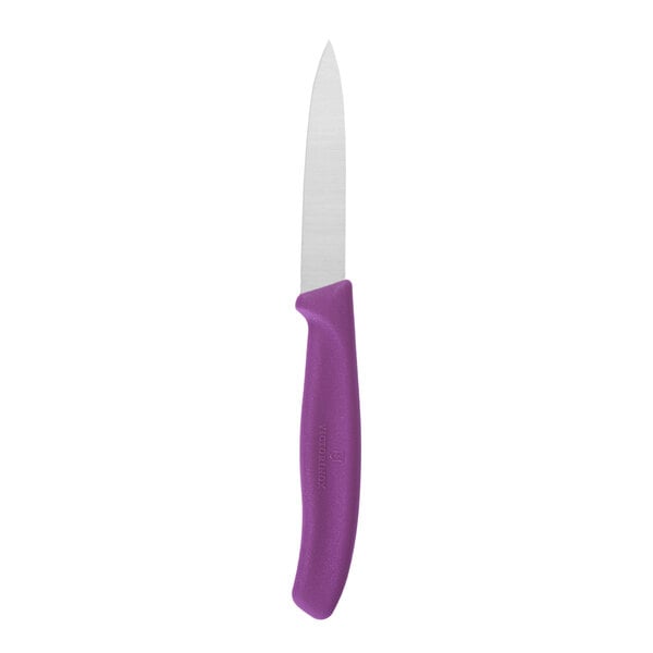 Victorinox 6.7605.C1 Paring Knife w/ Eggplant Purple Handle – item 35367606PK