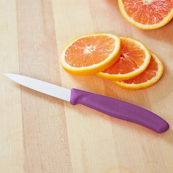 Victorinox 6.7605.C1 Paring Knife w/ Eggplant Purple Handle – item 35367606PK image 2
