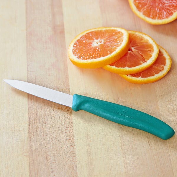 Victorinox 6.7604.C1 3 Paring Knife w/ Kale Green Handle – item 35367606GR image 2