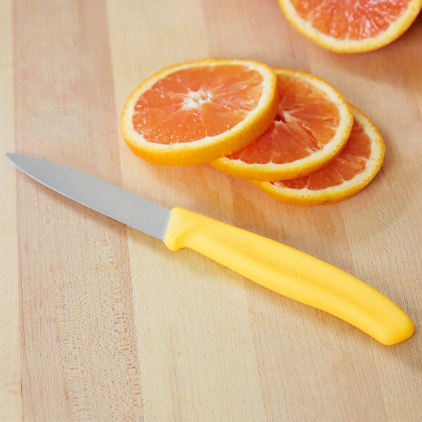 Victorinox 6.7608.C1 3 Paring Knife w/ Lemon Yellow Handle – item 35367606YE image 2